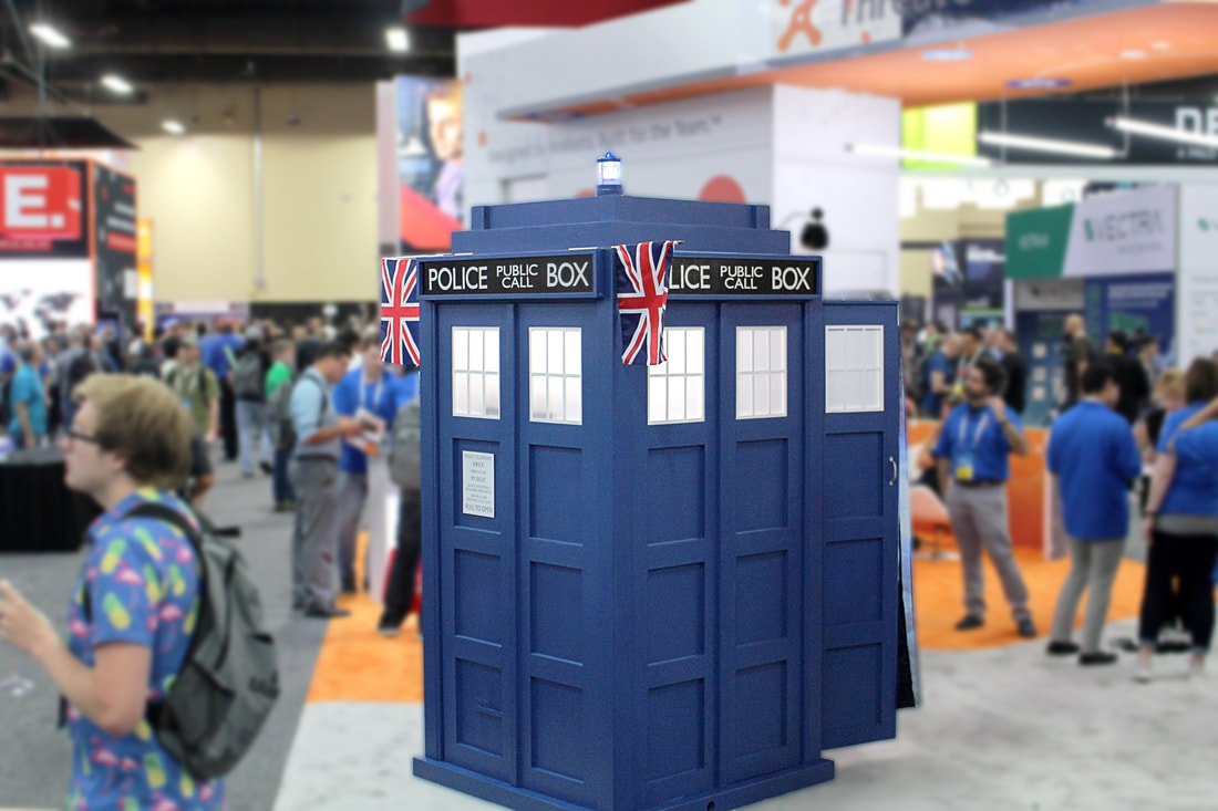 Doctor Who Tardis wedding and party photo booth rental in Kansas City.