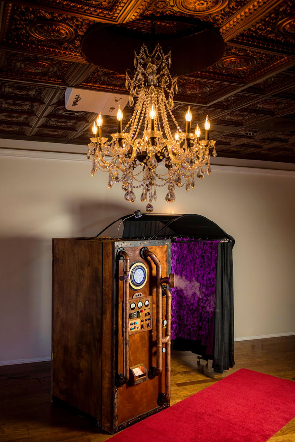 Our Vintage Steampunk Time Machine Photo Booth Rental